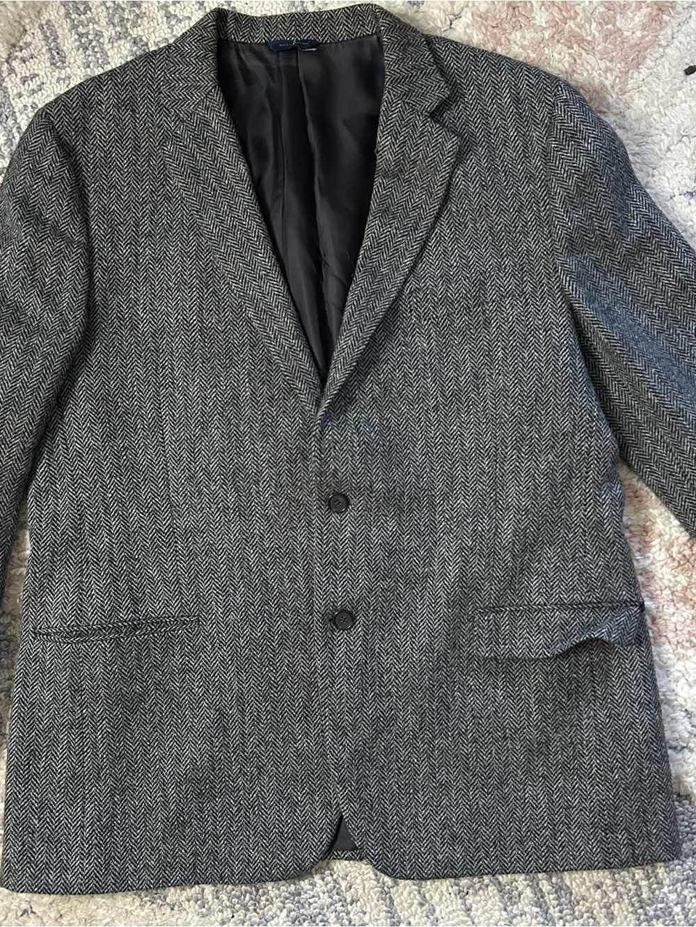 Brooks Brothers Tweed Herringbone Wool Blazer Jacket